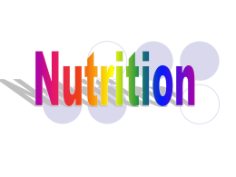 Nutrition - Curriculum