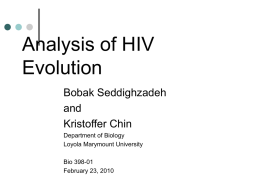 HIV Evolution Analysis