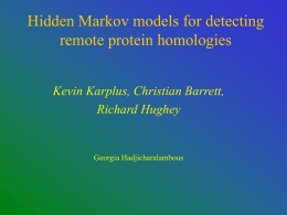 Hidden Markov models for detecting remote protein homologies