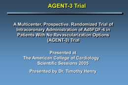 AGENT-3 - Clinical Trial Results