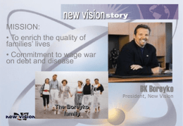 Click here to - New Vision Presentation