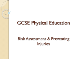 GCSE Physical Education Healthy active lifestyles & how they could