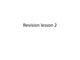 B3 revision part 2