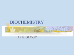 biochemistry - Bioscience High School