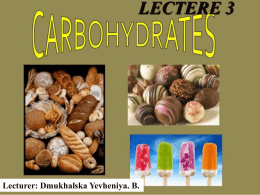 Biological role of carbohydrates
