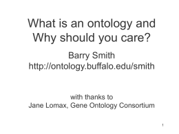 From_GO_to_OBOFoundr.. - Buffalo Ontology Site