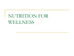 nutrition for wellness
