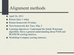 Smith-Waterman algorithm