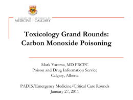CO Poisoning - Calgary Emergency Medicine