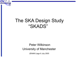 The SKA Design Study “SKADS”