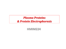 The concentration of plasma proteins
