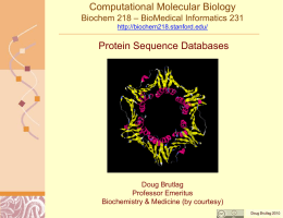 Protein Sequence Databases
