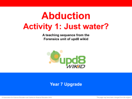 Activity 1: Just water?