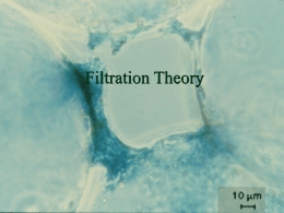 Filtration Theory