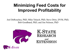KSTATE Minimizing Feed Costs for Improved Profitability