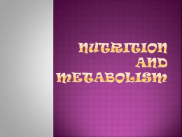 Nutrition - Northwest ISD Moodle