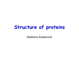 Amino acids in proteins