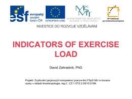 indicators of exercise load