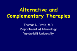 Alternative Therapies - Vanderbilt University Medical Center