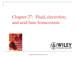Chapter 27: Fluid, electrolyte, and acid
