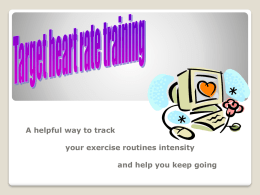 Target heart rate training