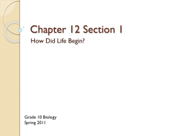 Chapter 12 Section 1