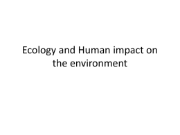 Ecology bio 9 Ch 23 and 24