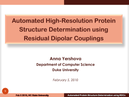 Automated High-Resolution Protein Structure Determination using