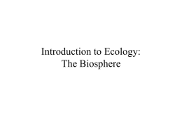 Ecology ppt - Glasgow Independent Schools
