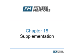 Chapter 18 - Fitness Mentors