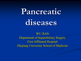 Pancreatic diseases