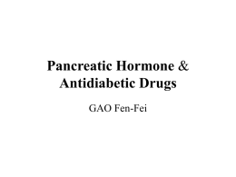 PancreaticHormone&AntidiabeticDrugs
