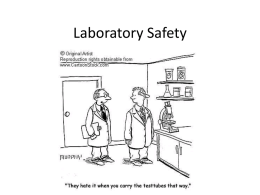 Laboratory Safety Notes