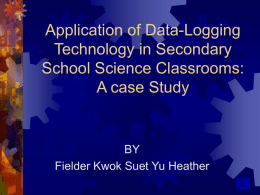Application of Data-Logging Technology in Secondary School