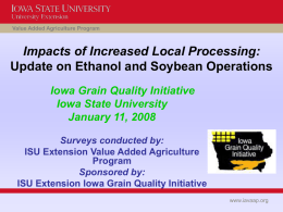 Update Of Ethanol And Soy Processing