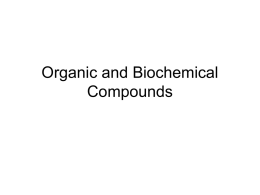 Organic and Biochemical Compounds
