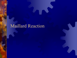 Maillard Reaction Products