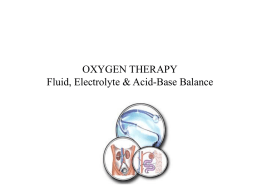 13. Oxygenation and FE and AB balances