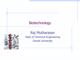 Biotechnology - Gateway Engineering Education Coalition