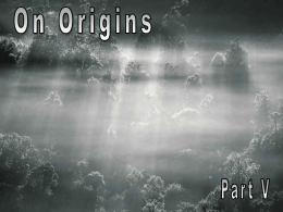 Origins of Life - Come see what Schmitz happens in Biology class