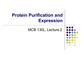 Lecture_2 - Department of Molecular & Cell Biology