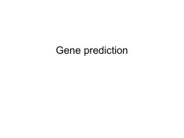 Gene prediction