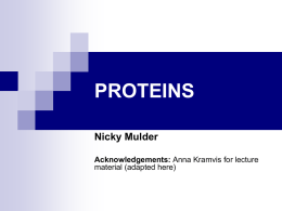 Lect4 Proteins