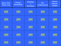Motoneuron Muscle Glucose Uptake