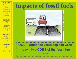 3.5 - Impacts of using fossil fuels