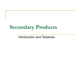 Secondary Products