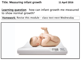 14. Measuring infant growth