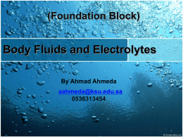 2-Foundation Block New Lecture 2 (Body Fluids).
