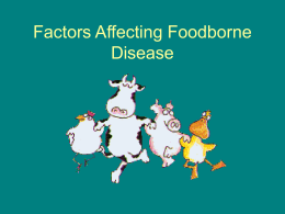 Factors Affecting Foodborne Disease