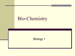 Bio-Chemistry